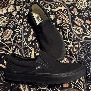 Vans Black Slip-On Shoes